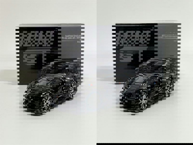 Mini GT Bugatti Vision Gran Turismo Black LHD 1:64 Scale Mini GT MGT00795L