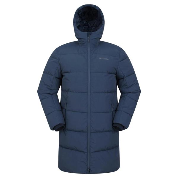 Mountain Warehouse Mens Vortex Longline Padded Jacket - Navy - 