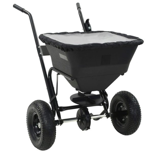 Berkfield Walk Behind Salt Spreader PVC and Steel 106x73x76 cm 45 L