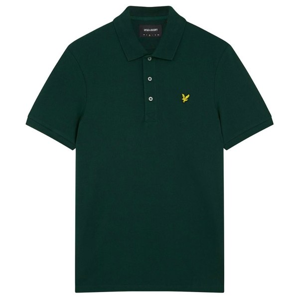 Lyle & Scott Branded Chest Logo Dark Green Polo Shirt