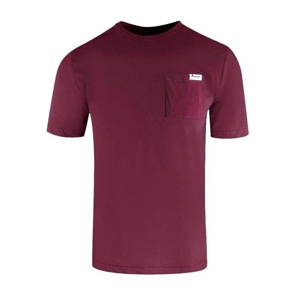 Aquascutum Mens Active Pocket T-Shirt - Burgundy