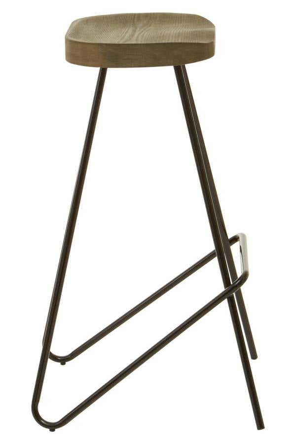 Interiors by Premier District Elm Wood Bar Stool