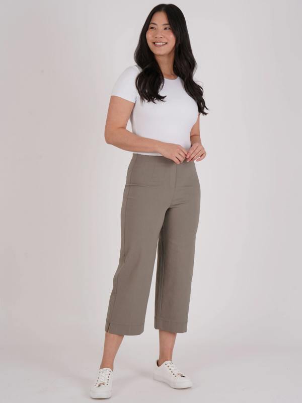 PennyPlain Wide Leg Bengaline - Sage