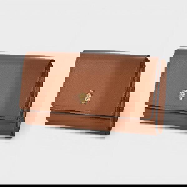 Versace Long Wallet Leather Summer Nude Brown