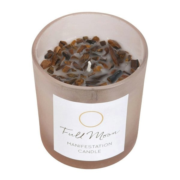 Something Different Eucalyptus Tigers Eye Scented Candle - Frosted/Brown