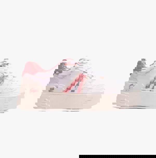 Lacoste L002 EVO 124 1 Womens Trainers White/Light Pink