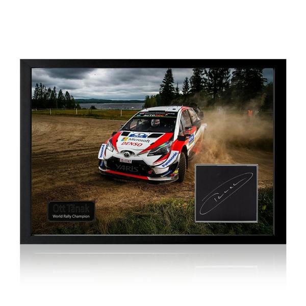 Ott Tanak Signed Rally Toyota Yaris WRC Iconic Frame #2