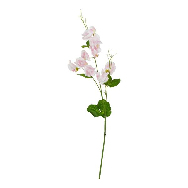 Wyld Haus Set of 3 Artificial Flowers Pale Pink Sweet Pea Stem