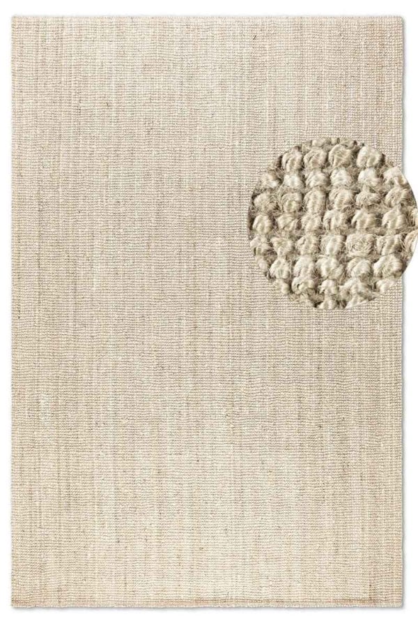 Handwoven Jute Cream Rug – Natural Colour