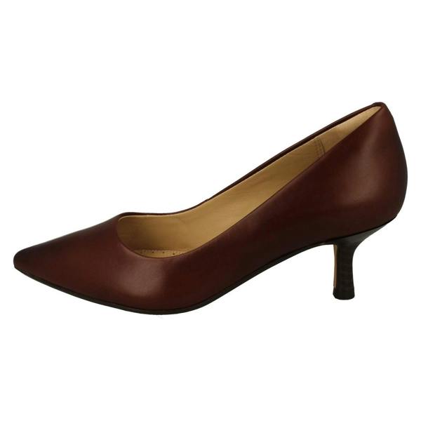 Clarks Ladies Clarks Mid Heeled Court Shoes Violet55 Rae