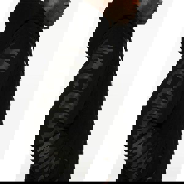 Jacquemus Le Typo Cotton Hoodie   in  Black