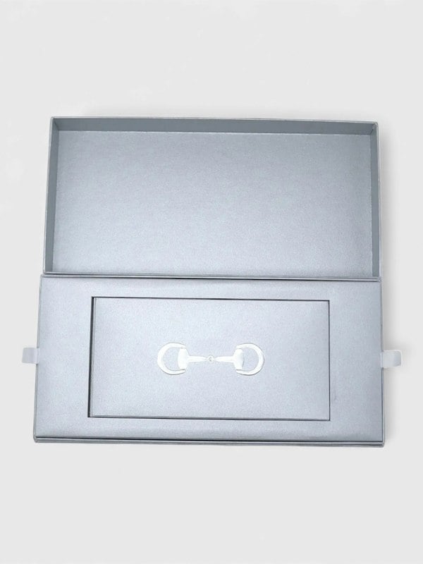 Gucci Horsebit Card Case & Playing Cards Set Silver