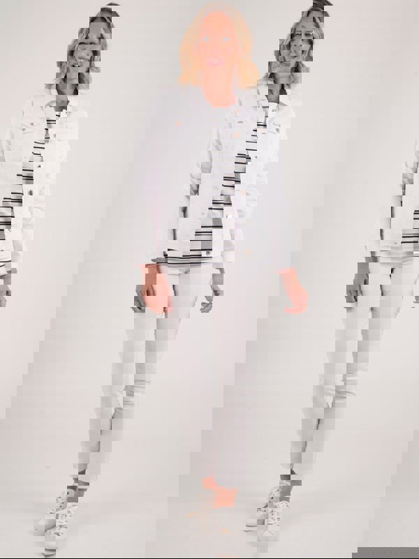 PennyPlain Pull On Jeans - White Short