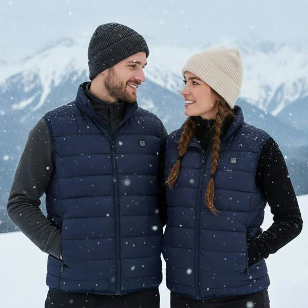 Anniou 3 Heat Zone Navy Heated Vest
