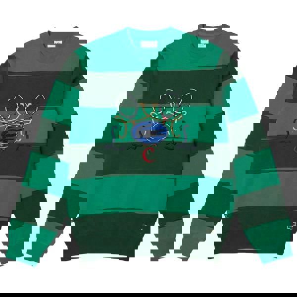 Lacoste Mens Tennis Crew Neck Sweatshirt - Green - 