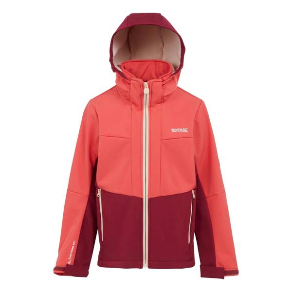 Regatta Childrens/Kids Haydenbury II Soft Shell Jacket - Red Sky/Rumba Red - 