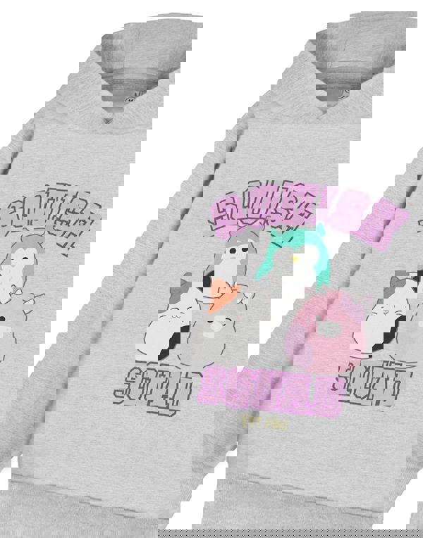 Squishmallows Girls Grey Squish Squad Hoodie