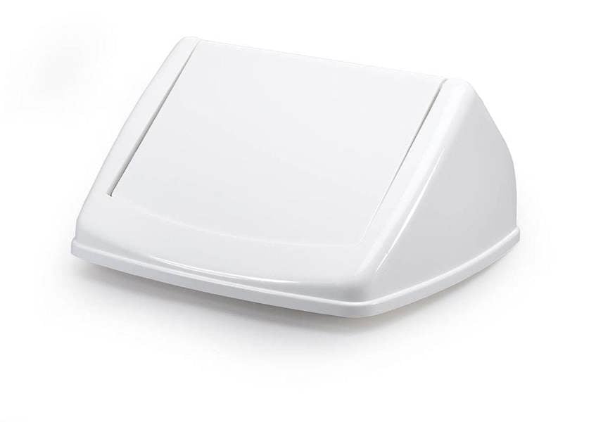 Durable 40L Square Flip Swing Lid White | Strong Recycling Bin Lid | DURABIN