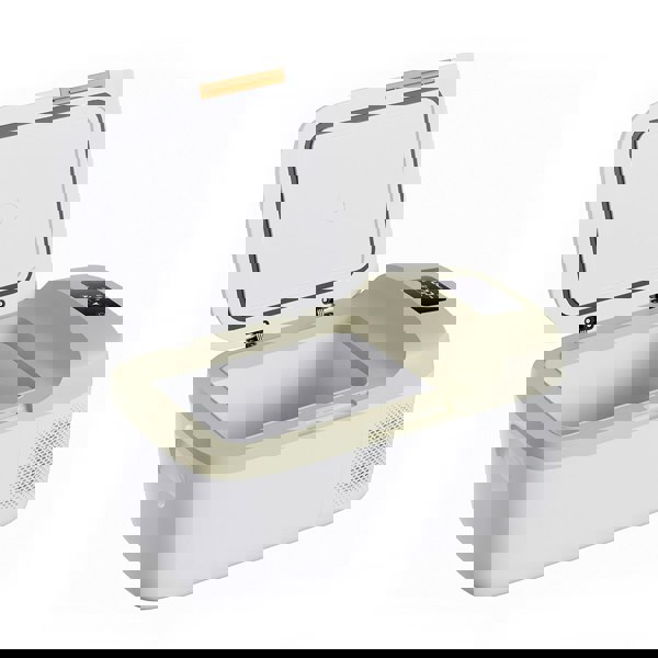 Living and Home 16L Car Fridge 45W Car Mini Fridge Car Refrigerator Portable Camping Fridge Freezer with Display Screen Green