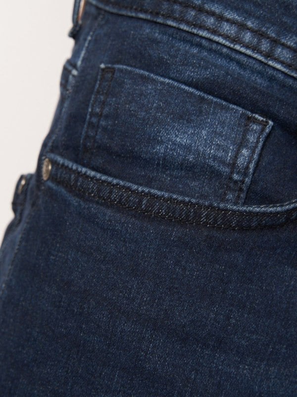 Crosshatch Tadcaster Denim Shorts Dark Wash