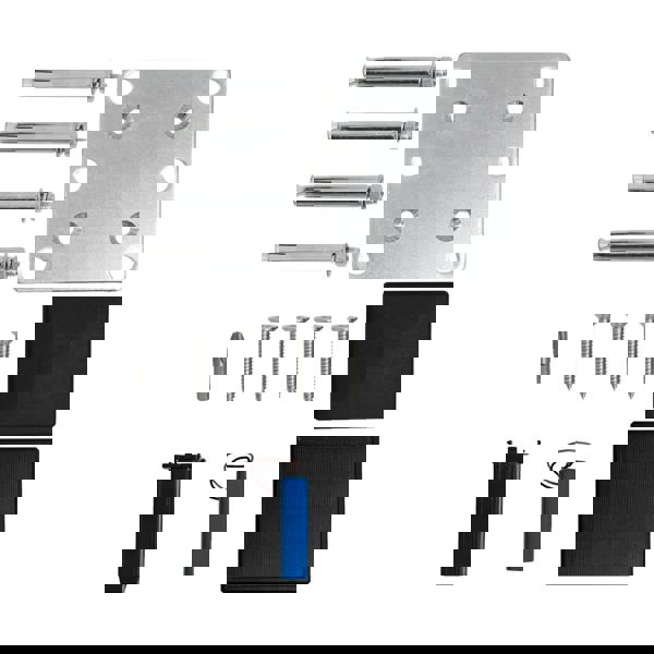 Monstershop Composite Fence Panel x 9 & LED Posts x 10 - Grey