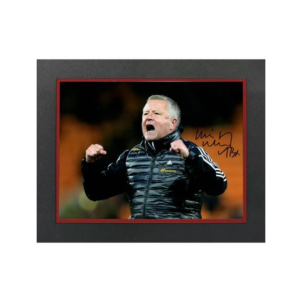 Chris Wilder Signed Sheffield United 16x12 Image Deluxe Mount