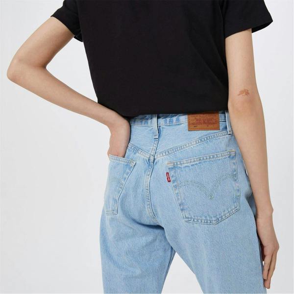 Levis Womens/Ladies 501 Straight Leg Ankle Grazer Jeans - Ojai Luxor - 