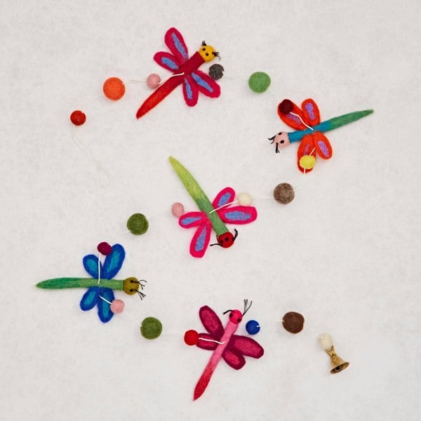 Paper High Felt Dragonfly Hanging