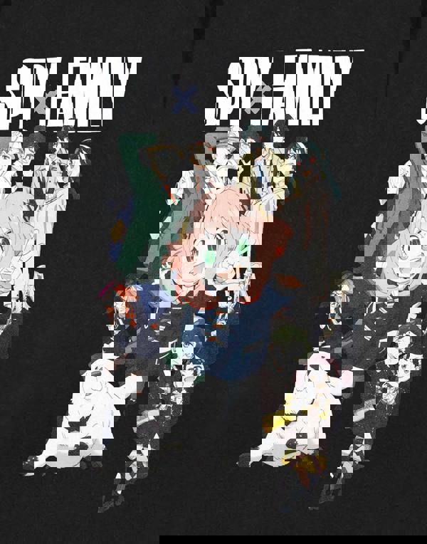 Spy Family Unisex Black Peace Short Sleeved T-Shirt