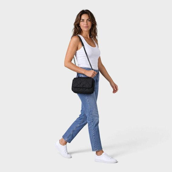 Tory Burch Willa Matte Mini Top Handle Bag Black