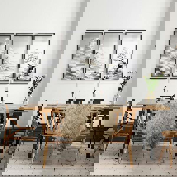 Modern Living Room Wall Decor | Set of 3 Asian Inspired Wall art Prints