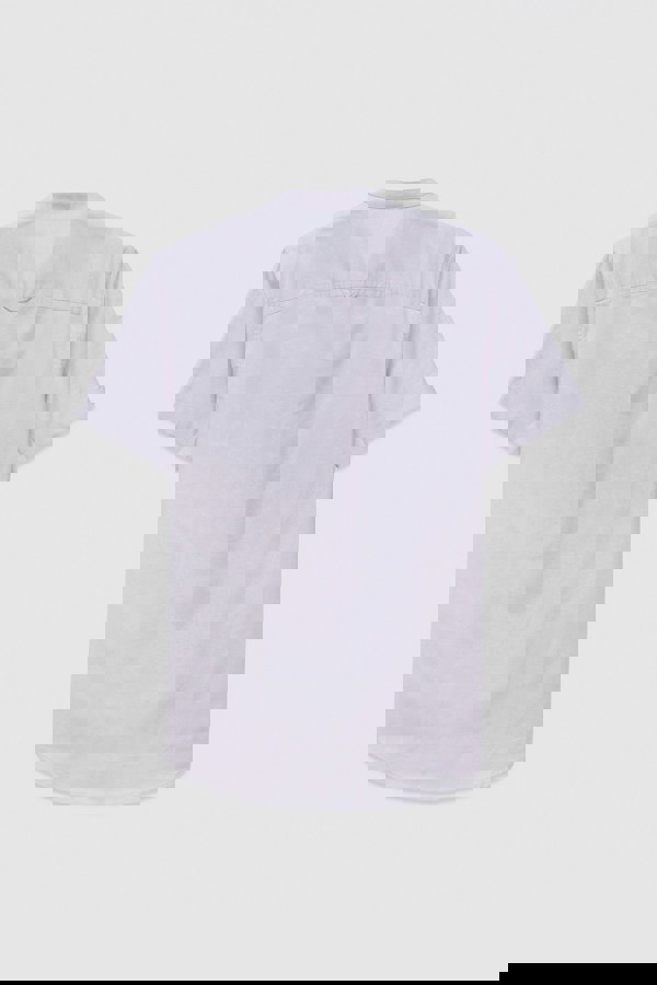 ENORSIA Mens Slim Fit Stand Up Collar Shirt