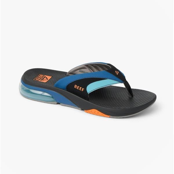 Reef Reef FANNING Mens Toe-Post Sandals Blue/Black/Orange