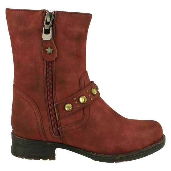 Spot On Girls Spot On Biker Style Studded Boots
