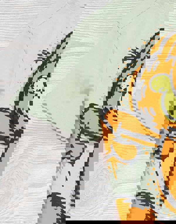 Garfield Boys Green Character Short Sleeved T-Shirt