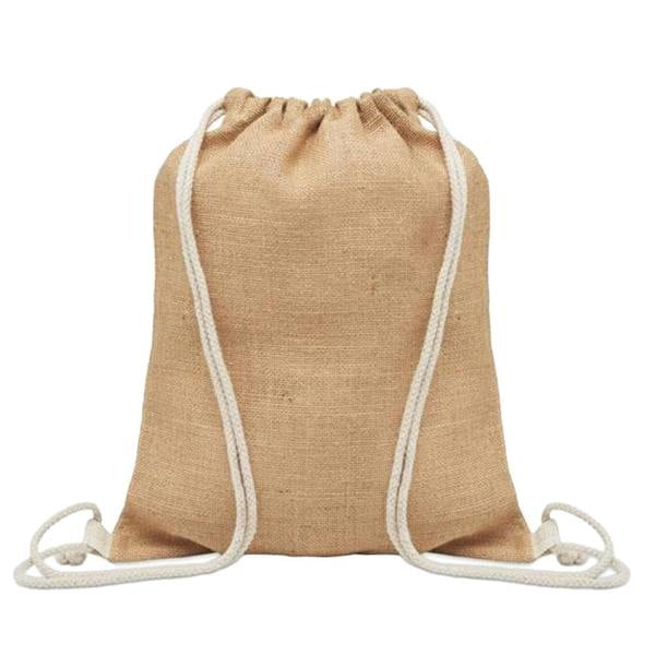 MidOcean Fukuro Jute Drawstring Bag - Beige - 