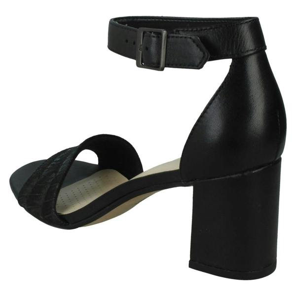 Clarks Ladies Clarks Heeled Ankle Strap Sandals Jocelynne Cam