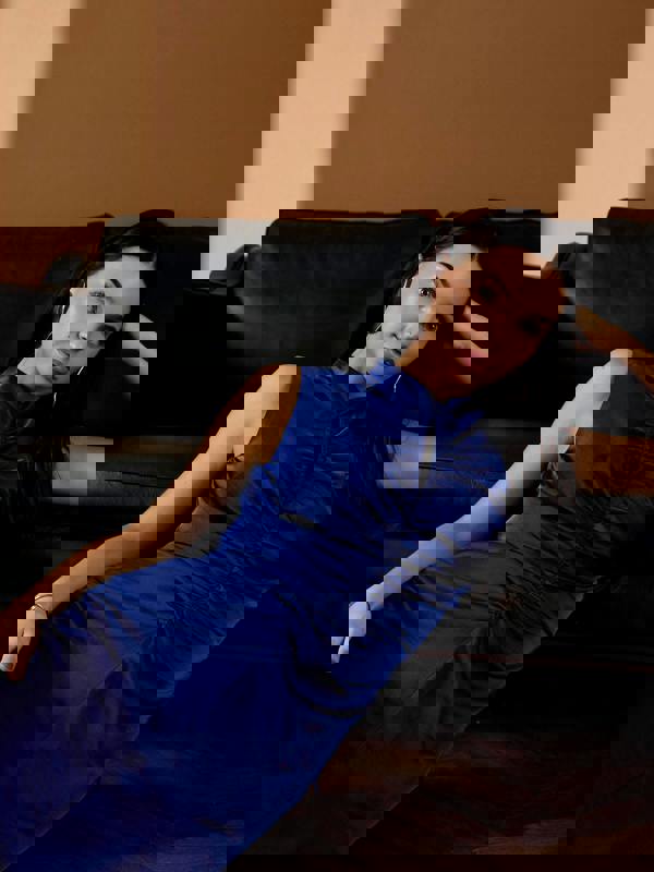 GWD Verity Satin Cobalt Maxi Dress