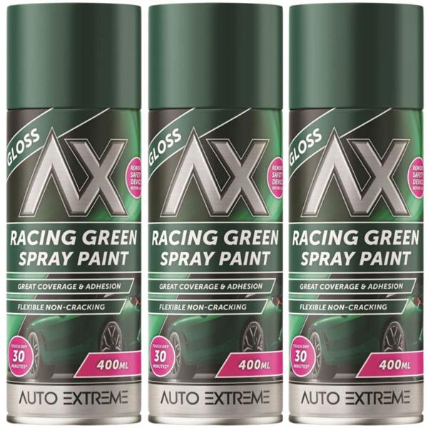 Auto Extreme 3X Auto Extreme Racing Green Spray Paint 400ml