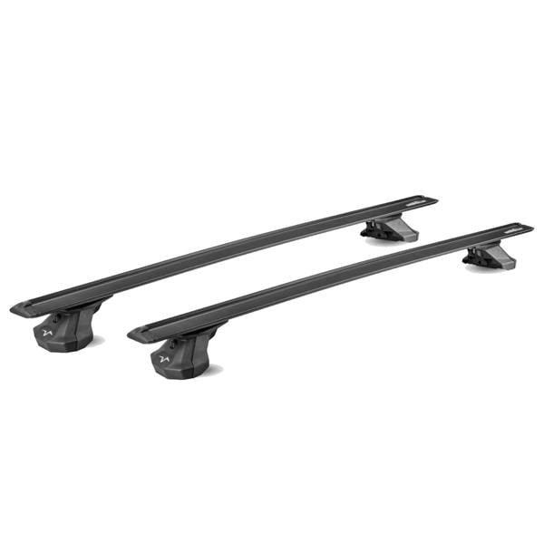 Aluminium Aero Black Wing Bars Roof Rack for Vauxhall Corsa D/E 2006 to 2019