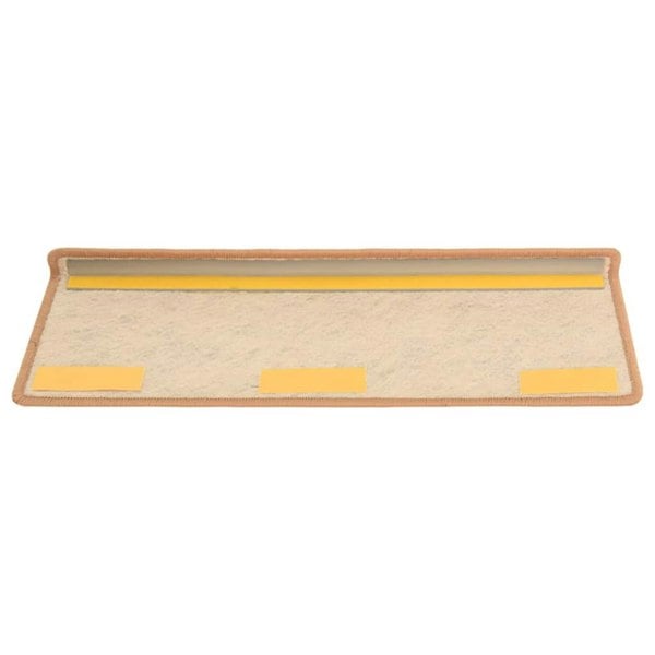 Berkfield Stair Mats Self-adhesive Sisal-Look 15 pcs 65x21x4 cm Orange