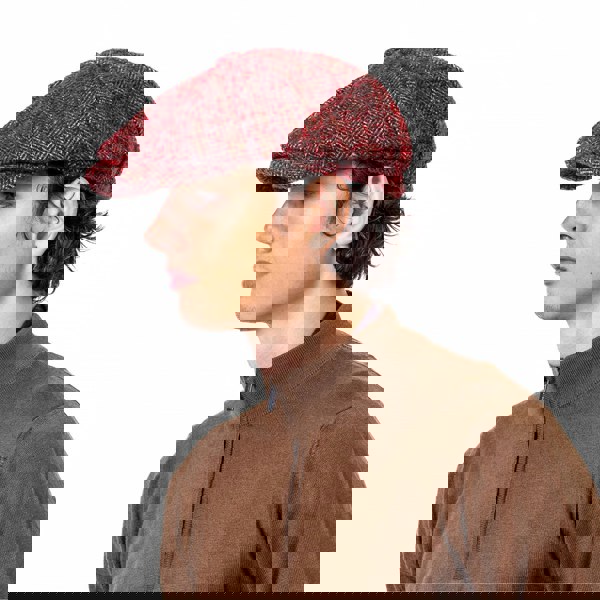 Chunky Herringbone Newsboy Cap | Premium Tweed Design