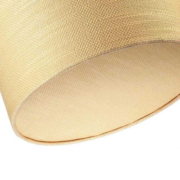 Sunlight Yellow Textured Linen Pendant Lighting Shade with Diffuser Image 8