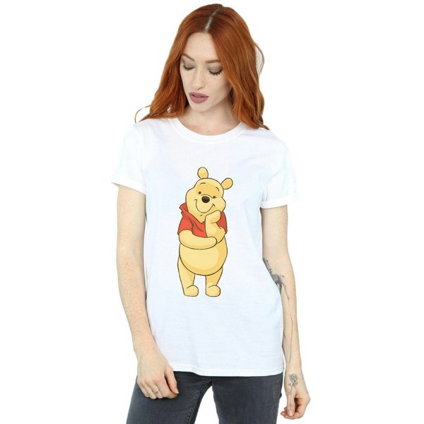 Disney Womens/Ladies Winnie The Pooh Cute Cotton Boyfriend T-Shirt - White