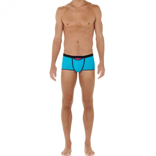 Hom Plume Up HO1 Boxer Trunk, Turquoise