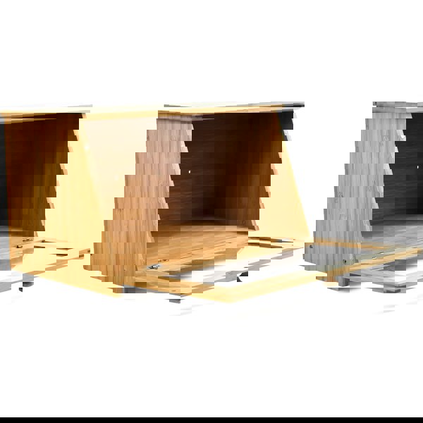 Maison des Cadeaux Bamboo Bread Bin with Acrylic Window