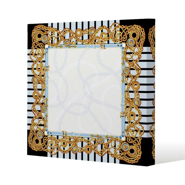 Benjamin Tate Design Golden Chains (Canvas Print)
