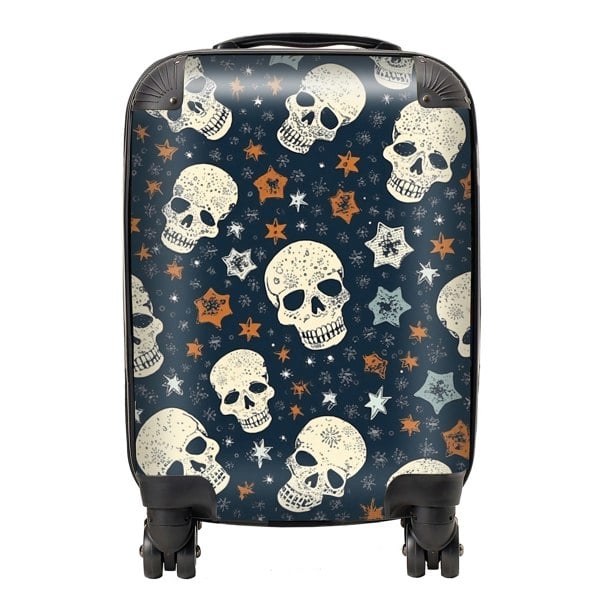 Warren Reed Skulls And Stars Suitcase