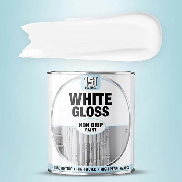 151 6X White Gloss Non-Drip Paint 300ml