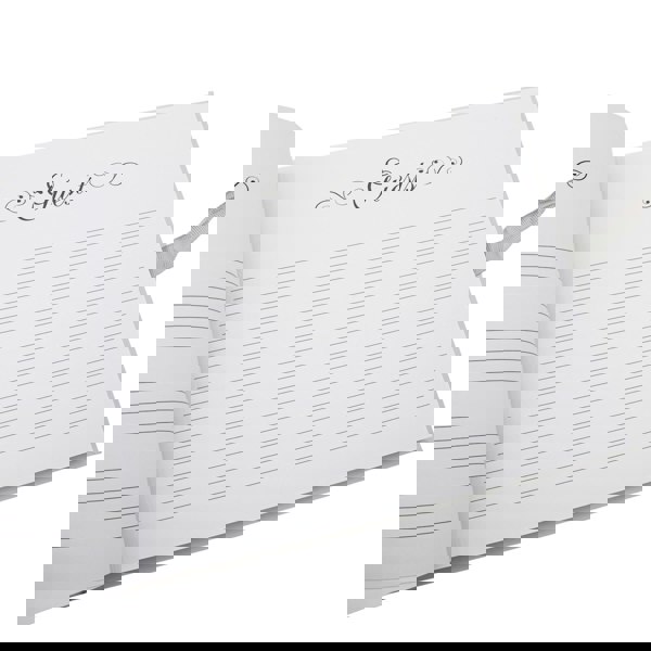 Grey Baby Shower Guest Book with Silver Plated Rattle Pram and Booties Image 5